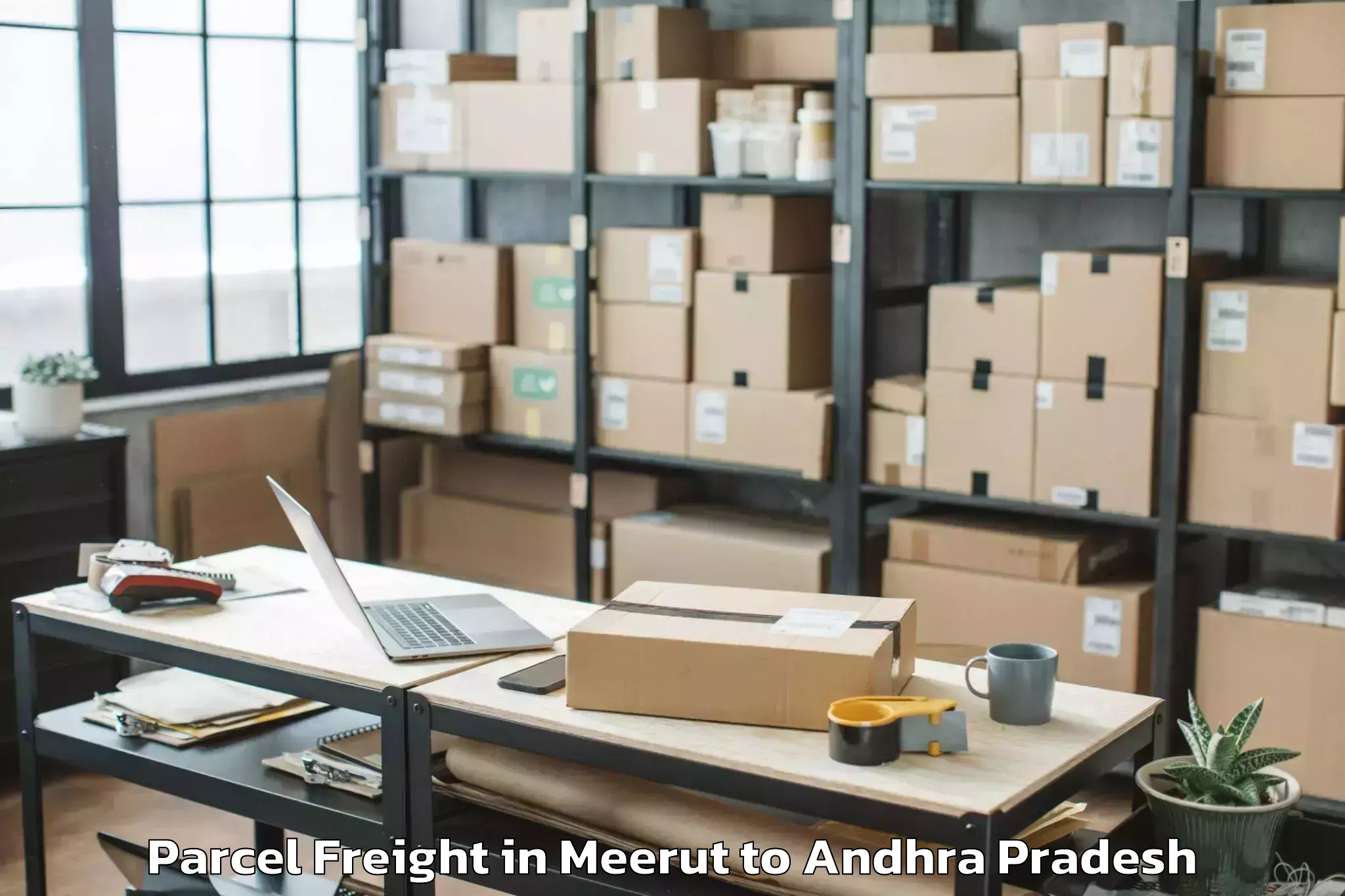 Trusted Meerut to Kanchikacherla Parcel Freight